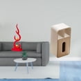 thumbnail image 2 of Figura abstracta de resina con forma de llama, dispensador de pañuelos, escultura moderna, artesanía para oficina, estantería, patio, adorno de escrit, 2 of 8