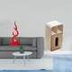 thumbnail image 2 of Figura abstracta de resina con forma de llama, dispensador de pañuelos, escultura moderna, artesanía para oficina, estantería, patio, adorno de escrit, 2 of 8