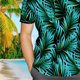 thumbnail image 2 of Camisa hawaiana para hombre con botones y manga corta informal, camisas florales tropicales para vacaciones en la playa, 2 of 5