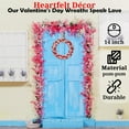 thumbnail image 2 of Valentine Pom Pom Wreath - Home Decor - 1 Piece, 2 of 6