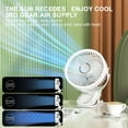 thumbnail image 5 of Outoloxit Clip-on Desk Fan with Night Light, 3-Speed USB Rechargeable Handheld Fan for Office Home Outdoor Use, 720° Rotation, Quiet Brushless Motor, 5 of 8