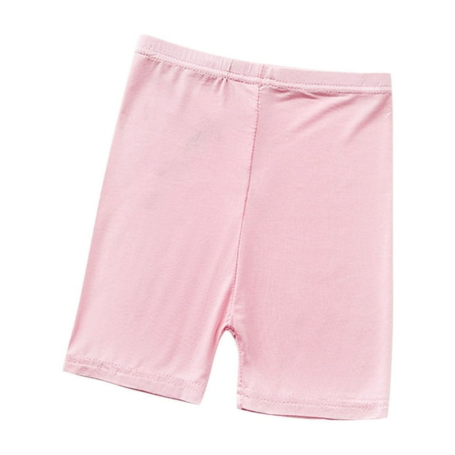 Plebaso Shorts Athlétiques pour Filles Taille Élastique sous Robe Shorts de Danse Enfants Shorts de Pyjama Confortables