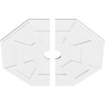 thumbnail image 2 of 40"OD x 5"ID x 14"C x 1"P Logan Architectural Grade PVC Contemporary Ceiling Medallion, Two Piece, 2 of 11