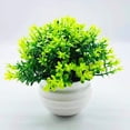 thumbnail image 3 of Visland Artificial Potted Plant, Mini Artificial Plant Bonsai, Faux Potted Plants for Office Table Bathroom Greenery Room Home Decor, 3 of 4