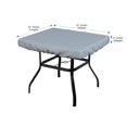 thumbnail image 3 of COVERS&ALL Square Table Top Cover, 18 Oz Heavy Duty Waterproof UV & Weather Resistant, for Patio Outdoor Garden Lawn Backyard Furniture Coffee Side Table (6"H x 42"D x 42"W), Grey), 3 of 7