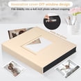 thumbnail image 7 of HeariCro Vegan Leather 4x23 Photo Album with Display Window Memory Book Family Wedding Gift, 7 of 7