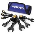 thumbnail image 1 of Juego de llaves WORKPRO Stubby Ratcheting, 8-17 mm, 72 dientes, 8 piezas, 1 of 6