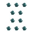 thumbnail image 1 of Bewildely Soporte para cepillo de Ventosa Organizador de pared Soporte para estante Colgante Estilo de cactus Accesorio de estante extraíble Verde Verde oscuro 10piezas Bewildely CBP211523, 1 of 4
