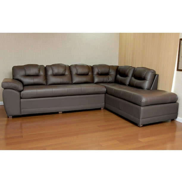 Sala Esquinera de Piel Genuina Sofá y Cheise Long Derecho ConfortoPiel Verona Lado Derecho