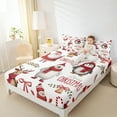 thumbnail image 4 of Manfei Cute Bear Deer Twin Sheet Sets,Merry Christmas Twin Fitted Sheet,Cartoon Xmas Snowman Penguin Flat Sheet For Girls Boys,Luxury Bedroom Decor,3-Piece, 4 of 7
