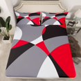 Abstract Twin Sheets Geometric Bed Set, Circle Bed Sheets Set Modern