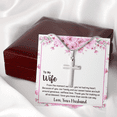 thumbnail image 5 of To My Wife From The Moment We Met Cross Card Necklace w Stainless Steel Pendant, 5 of 20