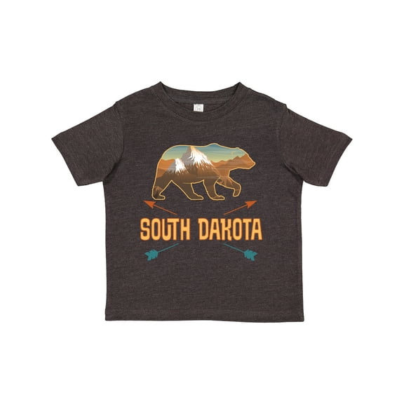 Inktastic South Dakota Vacation Bear Silhouette Boys or Girls Toddler T-Shirt