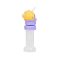thumbnail image 2 of 1 Pack Water Bottle Spout Conversion Cap with Straw, Reusable Beverage Water Bottle Caps Straw Lid Flip Top Universal Spout Lid Converter Spill-Proof Replacement Top Suitable (Yellow), 2 of 9