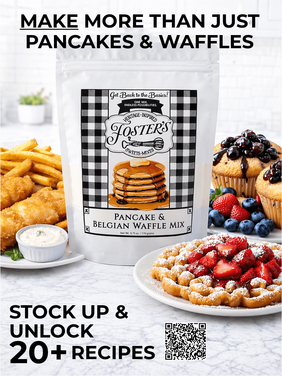 Foster's Sweets & Mixes Pancake & Belgian Waffle Mix, 9.75 Ounces, Pack of 6