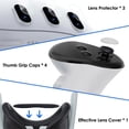 thumbnail image 2 of Protective Cover Set Handle Controller Protective Caps VR Headset Skin Face Cover Lens Tempered Film for Meta Quest 3 VR Accessories, 2 of 8