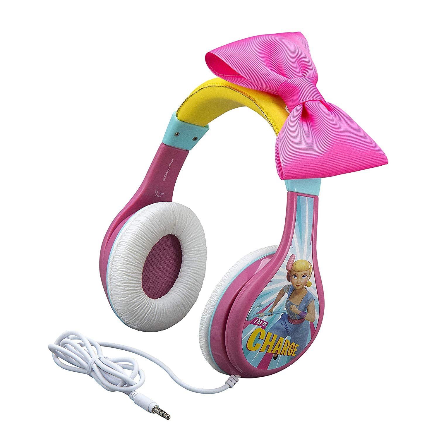 Kids Headphones for Kids Toy Story 4 Bo Peep Adjustable Stereo Tangle-Free 3.5mm Jack Wired Cord Over Ear Headset for Children Parental Volume Control Kid Friendly Safe Perfect for School Home Travel