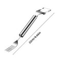 thumbnail image 6 of Watermelon Cutter Fork Stainless Steel Fruit Fork Slicer Melon Cube Cutting Tools for Kitchen Camping, 6 of 8