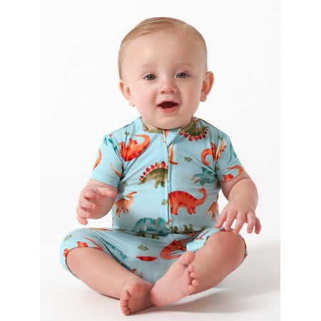 

Gerber Baby Super Soft Short Sleeve Romper Sizes 0/3- 18 Months
