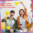thumbnail image 4 of BlinkLLX 4 Pieces Jumbo Hand Clappers 11 Inch Noise Makers Party Favors Giant Large Hand Clappers Noise Makers for Sporting Events Cheers Ball Dance Basketball Football Noisemakers (Yellow), 4 of 14