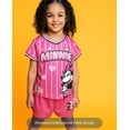 thumbnail image 3 of Disney Minnie Mouse Little Girls' Soccer 2-Piece T-Shirt and Shorts Set Rose Pink, 3 of 5