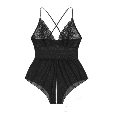 

Teddies Black Plus Size Sexy Lingerie (Women s)