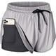 thumbnail image 1 of Pantalones cortos deportivos para correr con cintura con cordón y bolsillo interior con forro para mujer, 1 of 1