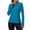Sky Blue, variant on Women's Quarter Zip Pullover Sun Shirt UPF 50 Long Sleeve Rash Guard for Hiking Walking and Outdoor Sports Gear Activities