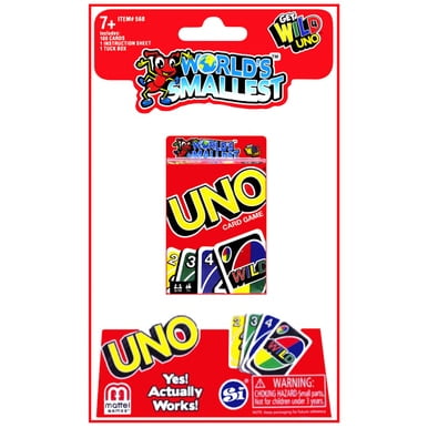 Worlds Smallest Get Wild Uno Card Game Walmart Com Worlds Smallest Get Wild Uno Card Game Walmart Com