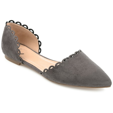 

Journee Collection Womens Jezlin Wide Width Slip On Almond Toe Ballet Flats