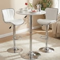 thumbnail image 2 of Set de 2 Bancos Barra HOMEMAKE FURNITURE Giratorio Altura ajustable Color blanco Contemporáneo, 2 of 6