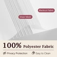 thumbnail image 3 of REJODA-Zebra Blinds for Windows with Valance Cover Cordless Zebra Roller Shades for French Door, Light Filtering Day Night Blinds, Dual Layer Window Blind, 31" W X 90" H (79W X 228H cm), White, 3 of 4