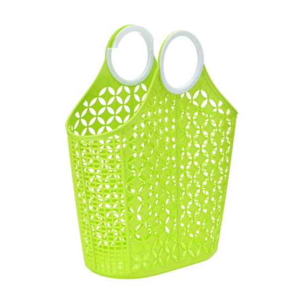 Cesta de ducha, organizador de ducha con asas, bolsa de almacenamiento para artículos de tocador, cesta de almacenamiento para el hogar para garaje y Verde