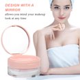 thumbnail image 4 of Miangastore Portable Empty Loose Powder Box Mirror Powder Container Elastic Plastic Little Mesh Makeup Case with Powder Puff Pink, 4 of 8