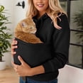 thumbnail image 2 of CAUYDY Womens Cat Dog Pouch Hoodie Large Pet Pouch Sweatshirt Puppy Kitten Holder Carrier Pullover Shirt Unisex Hoodies, 2 of 9