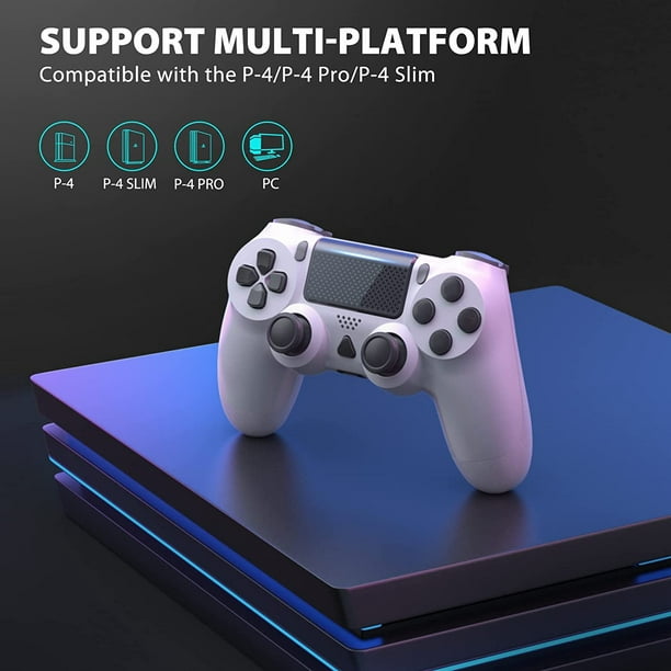 SPBPQY Wireless Controller with PS4/PS4 Pro/PS4 Slim - White - Walmart.com