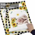 thumbnail image 6 of Farmhouse Pig Yellow Sunflower Placemats Set of 6,Wipeable Washable Table Mats for Dining Tables, Black White Plaid Place Mats for Kitchen Event Party Tabletop Decor, 6 of 9