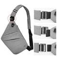 thumbnail image 4 of Multi-Pocket Shoulder Bag, Sling Crossbody Bag, Mini Shoulder Bags, Men'S Bag Small, Anti-Theft Chest Bag For Men (Gray), 4 of 4