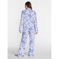 thumbnail image 4 of Joyspun Women’s Dreamy Soft Collection Notch Collar Top and Pants, 2-Piece Pajama Set, Sizes XS-3X, 4 of 5