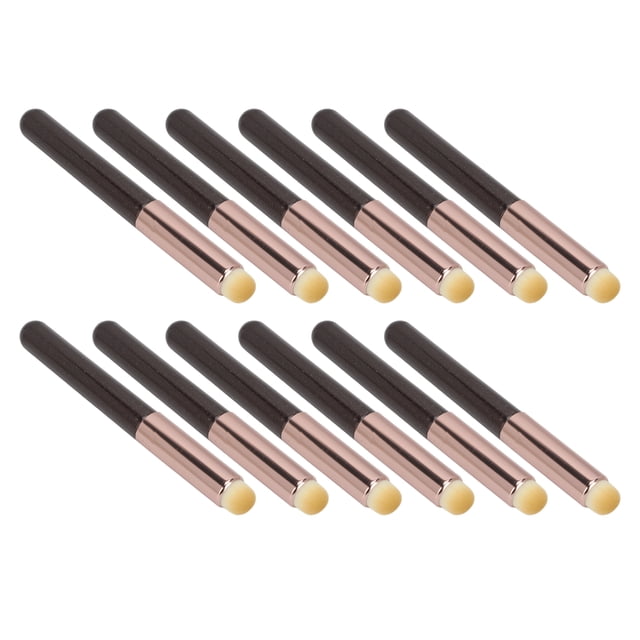 Pincel de Labios, 12 Piezas de Diseño Ergonómico de Cepillo de Corrector Portátil para Viajar