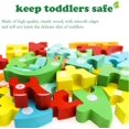 thumbnail image 6 of 4 Pack - Montessori Wooden Puzzles + Coloring Book for Toddlers 2 3 4 5 Years Old, Animals Jigsaw Learning Toys for Kids, Children, Early Educational Color Sorting Block Puzzle Gift for Boy & Girls, 6 of 10