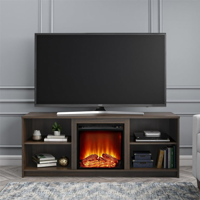 Target tv sales stand with fireplace