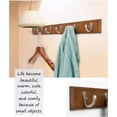 thumbnail image 2 of Wooden Wall Coat Rack Towel Rack with 4 Hooks Wall Hooks for Kitchen and Bathroom (white), 2 of 5