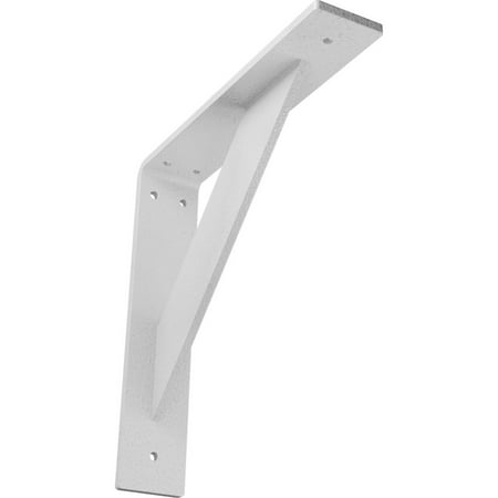 

Ekena Millwork 2 W x 10 D x 10 H Traditional Steel Bracket Hammered White
