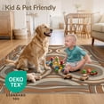 thumbnail image 4 of ODIKA 4'x6' Ultra-Soft Area Rug, Grain Annual Ring Border Concentric Rings Stump Cross Section Playful Expressive None Washable, Bare feet friendly, Silk-Touch for Bedroom Home office, 4 of 7