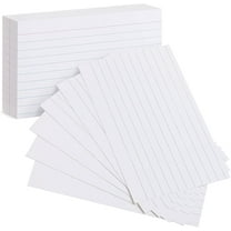 Mr. Pen 3in x 5in Lined Index Cards, White, 100 Cards
