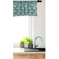 thumbnail image 3 of Ambesonne Nautical Window Valance, Cartoon Style Crab Images, 42" x 18", Green Charcoal Grey, 3 of 3