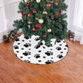 thumbnail image 2 of FMSHPON Paw Seamless Pattern Xmas Christmas Tree Skirt Stand Mat for Holiday Party Decoration Indoor Outdoor 36 inches, 2 of 3