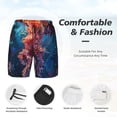 thumbnail image 3 of Fuzoiu Colorful Jellyfish Abstract Print Men's Swim Shorts,Quick-Dry Double-Layer Swim Trunks,Board Trunks,Beach Shorts Swimwear Bathing Suits-XX-Large, 3 of 6