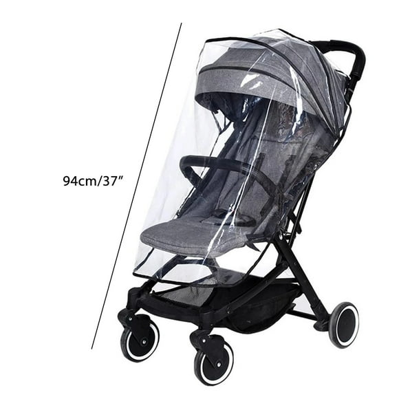 Universal Stroller Rain Cover Pram Rain Cover Stroller Cover Universal Stroller Rain Cover EVA Clear Baby Pram Rain Cover Rainproof Waterproof Windproof Cover